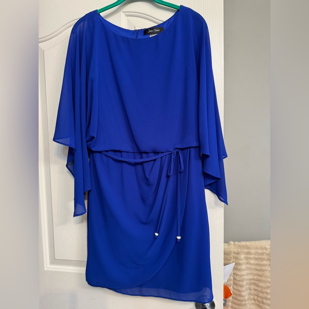P12 Jessica Howard Royal Blue Dress Petite 12 NWOT